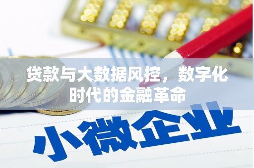 戚墅堰贷款与大数据风控，数字化时代的金融革命