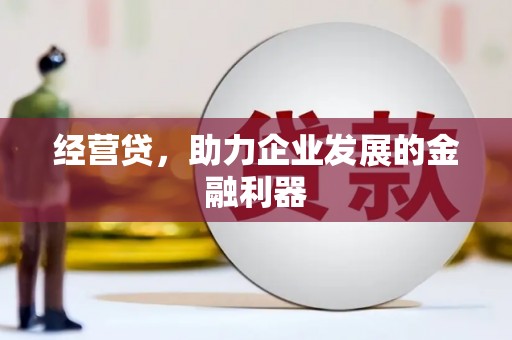 戚墅堰经营贷，助力企业发展的金融利器