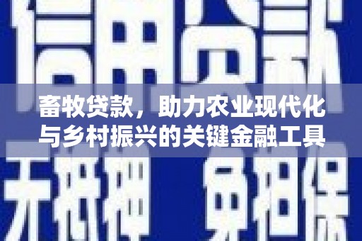 戚墅堰畜牧贷款，助力农业现代化与乡村振兴的关键金融工具
