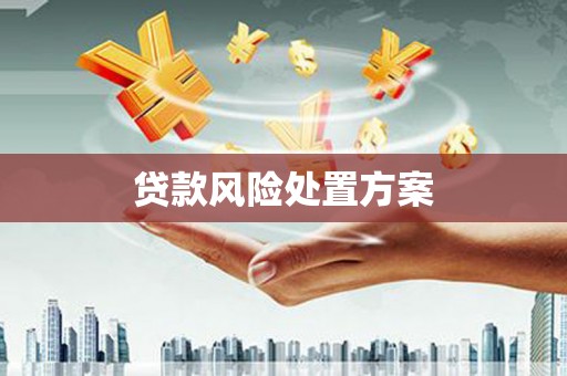 戚墅堰贷款风险处置方案