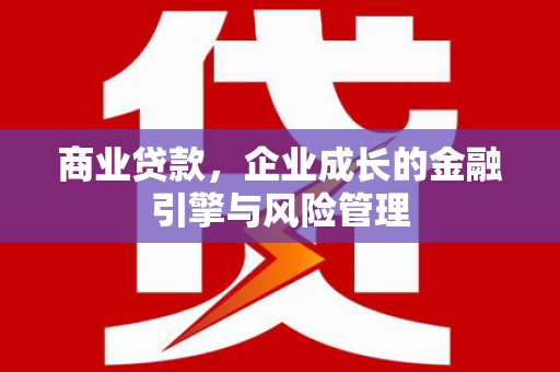 戚墅堰商业贷款，企业成长的金融引擎与风险管理