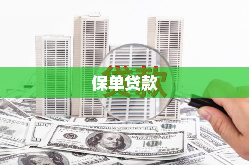 戚墅堰保单贷款