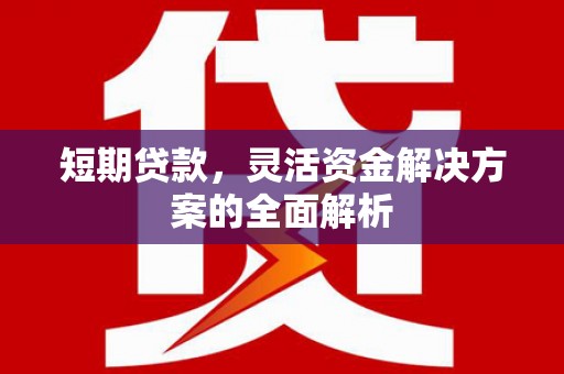 戚墅堰短期贷款，灵活资金解决方案的全面解析