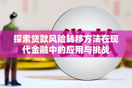戚墅堰探索贷款风险转移方法在现代金融中的应用与挑战