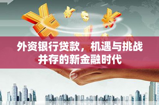 戚墅堰外资银行贷款，机遇与挑战并存的新金融时代