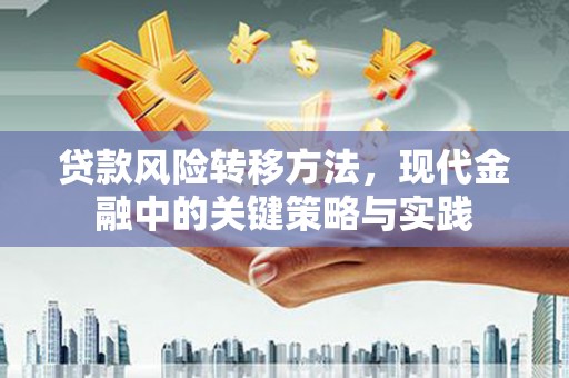戚墅堰贷款风险转移方法，现代金融中的关键策略与实践
