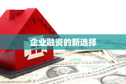 戚墅堰企业融资的新选择