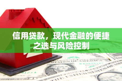 戚墅堰信用贷款，现代金融的便捷之选与风险控制