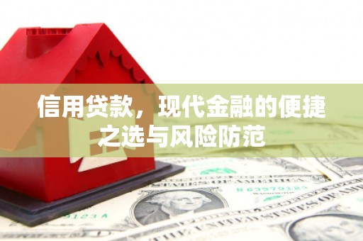 戚墅堰信用贷款，现代金融的便捷之选与风险防范