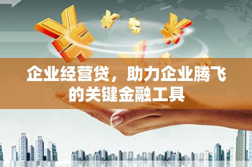 戚墅堰企业经营贷，助力企业腾飞的关键金融工具