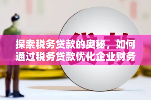戚墅堰探索税务贷款的奥秘，如何通过税务贷款优化企业财务
