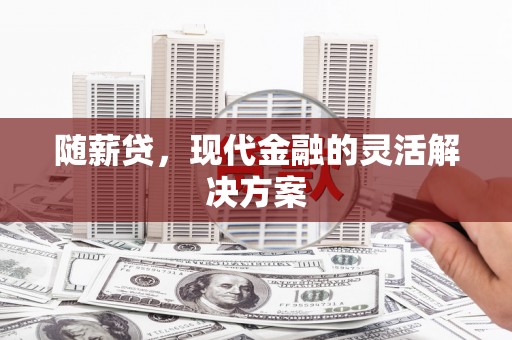 戚墅堰随薪贷，现代金融的灵活解决方案