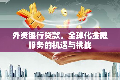 戚墅堰外资银行贷款，全球化金融服务的机遇与挑战