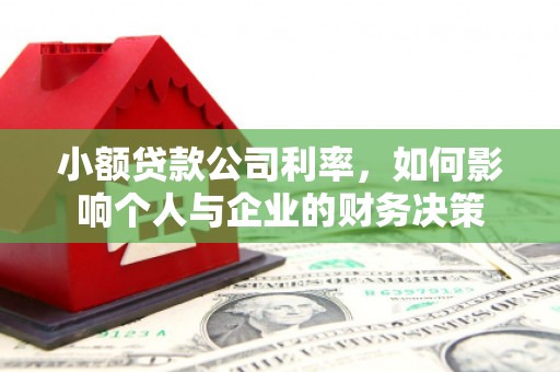 戚墅堰小额贷款公司利率，如何影响个人与企业的财务决策