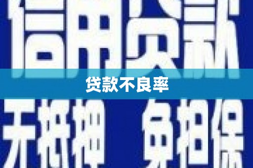 戚墅堰贷款不良率
