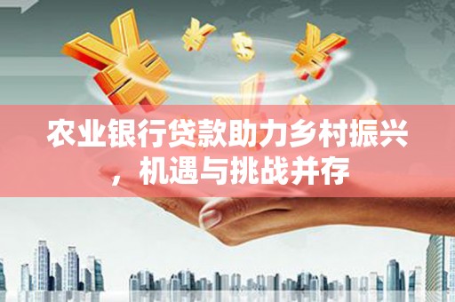 戚墅堰农业银行贷款助力乡村振兴，机遇与挑战并存