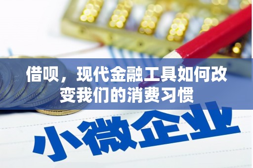 戚墅堰借呗，现代金融工具如何改变我们的消费习惯
