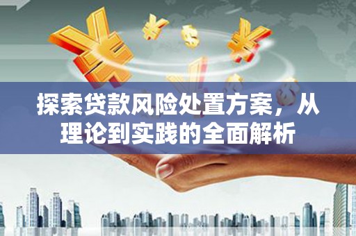 戚墅堰探索贷款风险处置方案，从理论到实践的全面解析