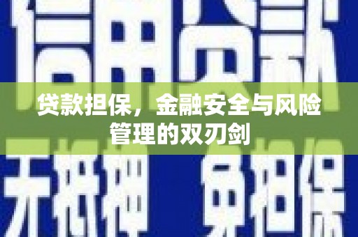 戚墅堰贷款担保，金融安全与风险管理的双刃剑