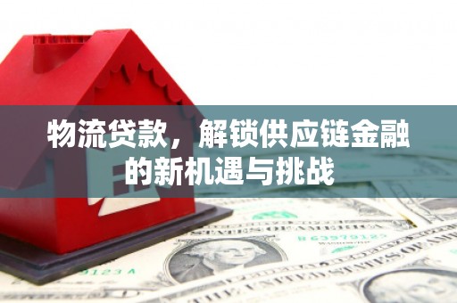 戚墅堰物流贷款，解锁供应链金融的新机遇与挑战