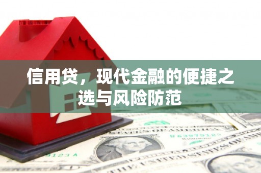 戚墅堰信用贷，现代金融的便捷之选与风险防范