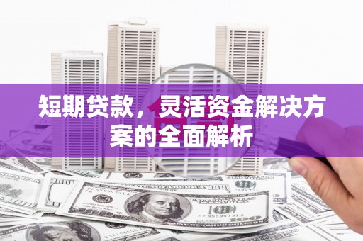 戚墅堰短期贷款，灵活资金解决方案的全面解析
