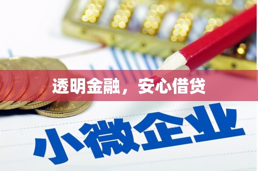 戚墅堰透明金融，安心借贷