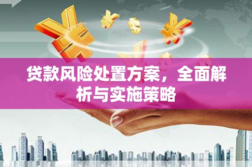 戚墅堰贷款风险处置方案，全面解析与实施策略
