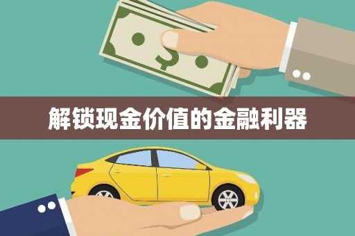 戚墅堰解锁现金价值的金融利器